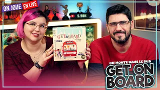 [Règles & Partie] GET ON BOARD | 2 joueurs | IELLO | VOD Live