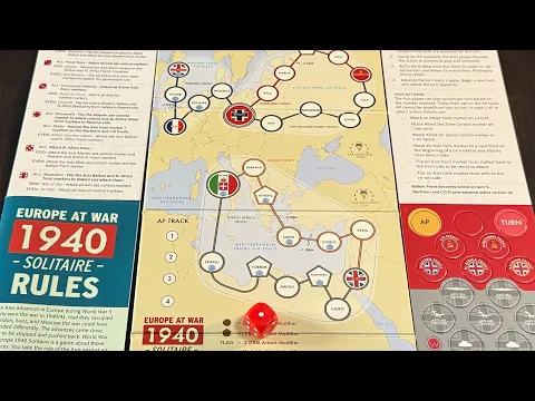Europe at War 1940 Solitaire (Worthington) - Unbox & Quick Look