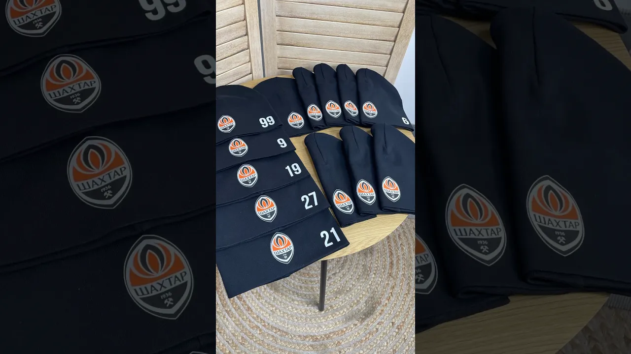 Дитяча  футбольна шапка з номером та логотипом "Шахтар"