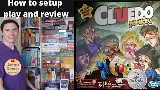 How to play Clue Junior Broken Toy setup board game AmassGames #tabletop #hasbro #kids #cluedo
