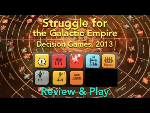 Struggle for the Galactic Empire (Decision Games) Review & How to Play
