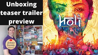 Holi: Festival of LIght unboxing teaser trailer preview overview AmassGames #games #unboxing #bgg