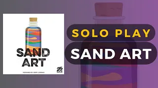 Sand Art Board Game Solo Playthrough "DaniCha's Solo Variant"| DaniCha