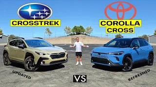 BEST SMALL SUV?? -- 2026 Toyota Corolla Cross vs. 2026 Subaru Crosstrek: Comparison