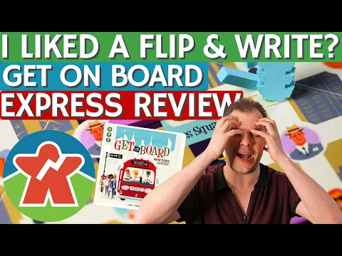 Get On Board Express Review - Did I Just Endorse a Flip & Write Game?