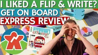 Get On Board Express Review - Did I Just Endorse a Flip & Write Game?