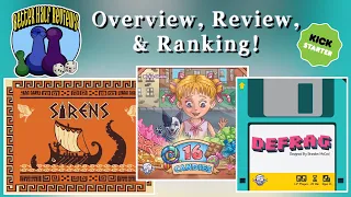 Sirens, Defrag, 16 Candies Kickstarter Review
