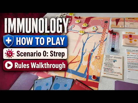 How to Play Immunology | Rules Walkthrough with the Prototype Game for Scenario 0 (Training Mode)