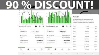 Electricity usage at the new house during cold winter