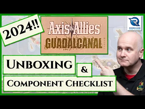 Axis and Allies: Guadalcanal Renegade 2024 Reprint - Unboxing