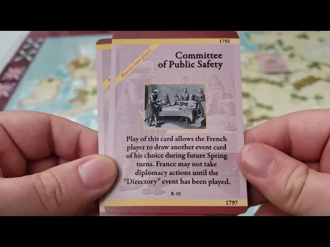 Nations in Arms - War of the 1st Coalition - Setup, mechanics, and Revolutionary event cards