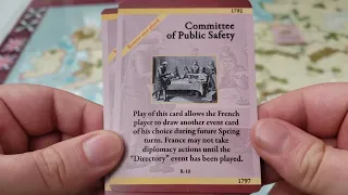 Nations in Arms - War of the 1st Coalition - Setup, mechanics, and Revolutionary event cards