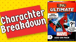 Spider-man - Uno Ultimate Marvel Character Breakdown
