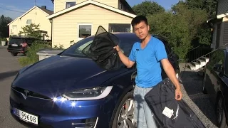 Tesla Model X sunshades review and demo