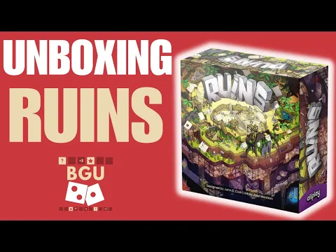 Ruins Board Game Unboxing