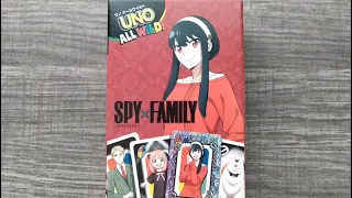 McDonald's UNO All Wild! Spy X Family Card Game 2026 McDonald’s Mini