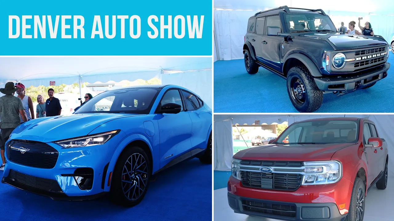 Mustang Mach-E GT, Ford Bronco, & Maverick at the Denver Auto Show!