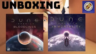 Dune Imperium Bloodlines and Immortality Unboxing