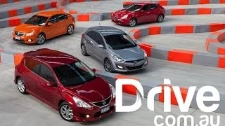 Pulsar SSS v i30 SR v Cruze v Giulietta | Comparison | Drive.com.au