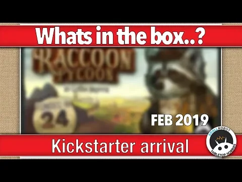 Raccoon Tycoon - Whats in the box, Kickstarter arrival