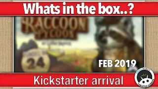 Raccoon Tycoon - Whats in the box, Kickstarter arrival