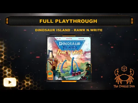 Dinosaur Island - Rawr 'N Write ... Full Playthrough by the Crabby Dice