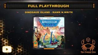 Dinosaur Island - Rawr 'N Write ... Full Playthrough by the Crabby Dice