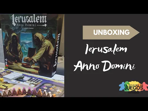 UNBOXING IERUSALEM ANNO DOMINI| COMPONENTES Y STICKERS| JUEGO DE MESA| ¿QUÉ TRAE IERUSALEM?