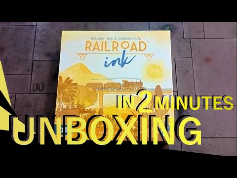 Railroad Ink Challenge: Shining Yellow Edition UNBOXING in 2 minutes