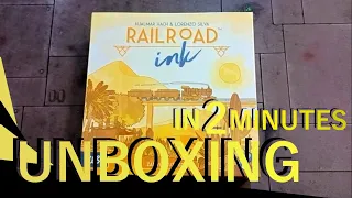 Railroad Ink Challenge: Shining Yellow Edition UNBOXING in 2 minutes
