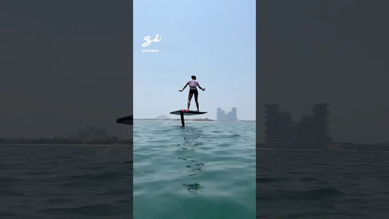 We got to test the Audi E-Foil and it didn't disappoint…🤩 #audi #surfboard #cooltech