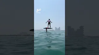 We got to test the Audi E-Foil and it didn't disappoint…🤩 #audi #surfboard #cooltech