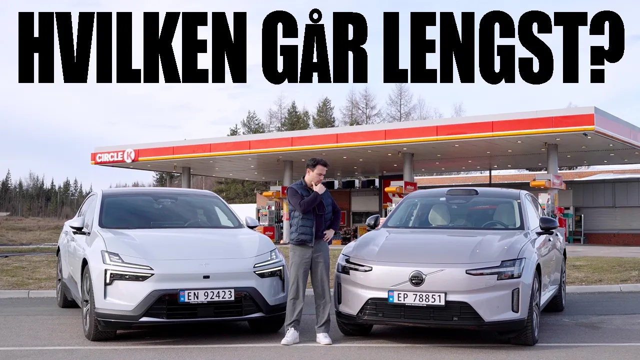 Volvo ES90 vs Polestar 4 | REKKEVIDDETEST i 80, 100 og i 120km/t?