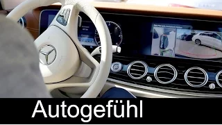 Remote Parking all-new Mercedes E-Class onboard & smartphone app - E-Klasse automatisches Einparken