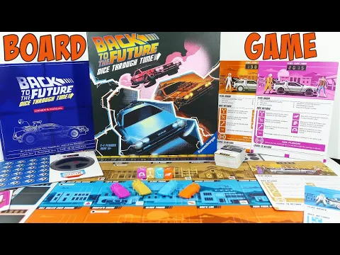 Back To The Future Dice Through Time Board Game Unboxing
