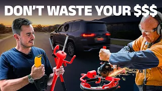 Toyota’s $200 steering wheel lock vs a $30 steering lock and an angle grinder…shock results!