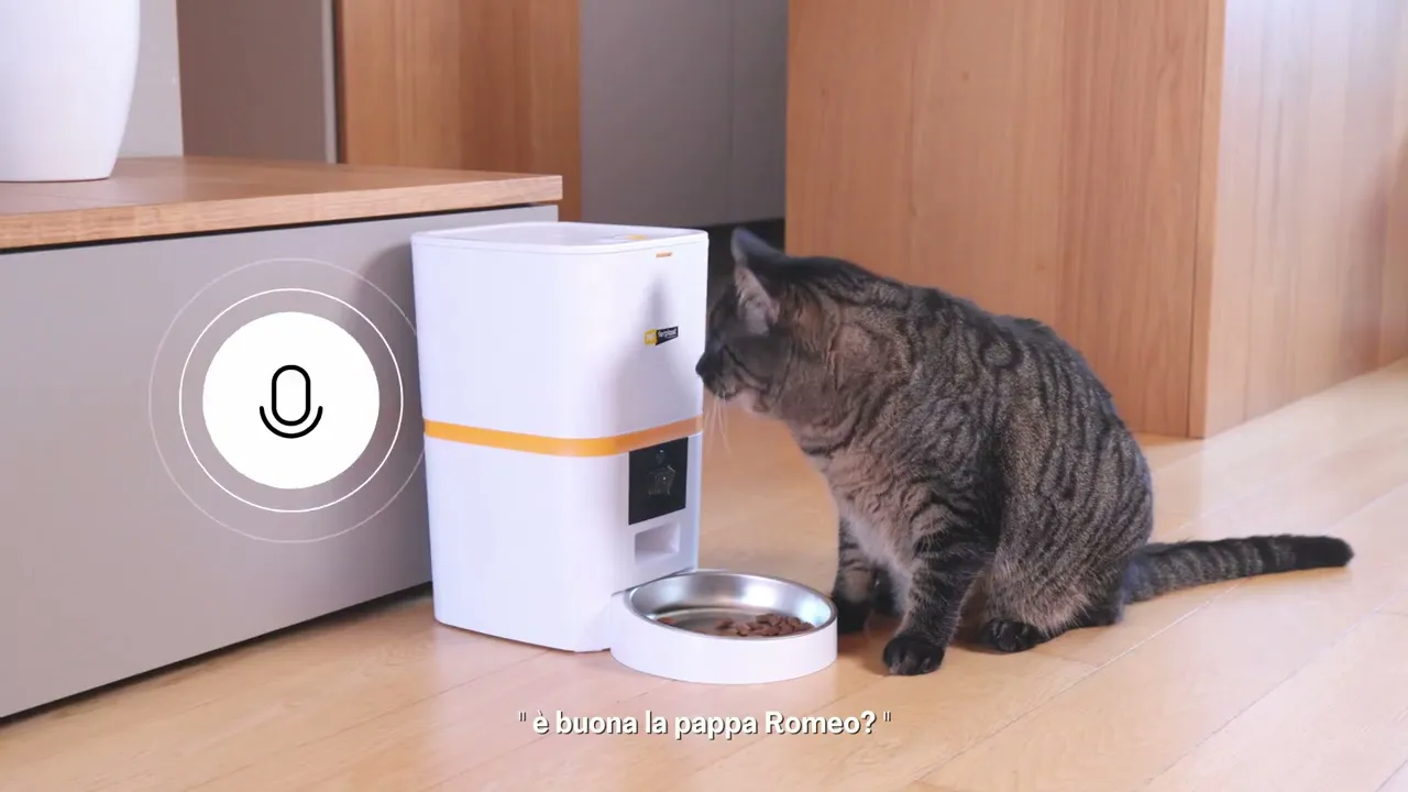Умная автоматическая кормушка Ferplast Risto Pet Smart Wi-Fi для кошек и собак с таймером и дозатором