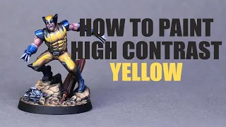 How To Paint High Contrast Yellow