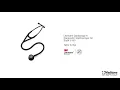 3M™ Littmann® Cardiology IV™ Stethoskop für die Diagnose, 6163, Black-Edition Bruststück, Schlauch, Schlauchanschluss und Ohrbügel in Schwarz, 69 cm video