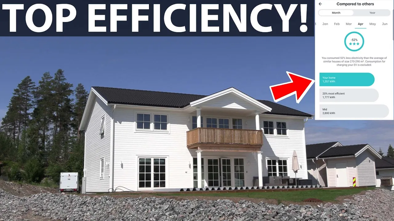 Electricity use in the new house for the first 7 months