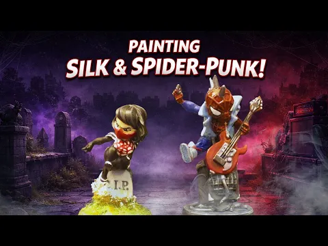 Painting Silk & Spider-Punk | Marvel United: Spider-Geddon #lotusthalia #marvel #marvelunited