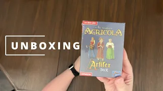 Agricola: Artifex Deck Expansion - Quick Look Unboxing - What's in the box?
