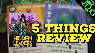 Hidden Leaders Forgotten Legends Expansion Rant Review | 5 Things To Know