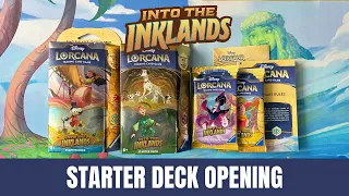 Into The Inklands Starter Decks Box Opening Unboxing + Disney Lorcana TCG