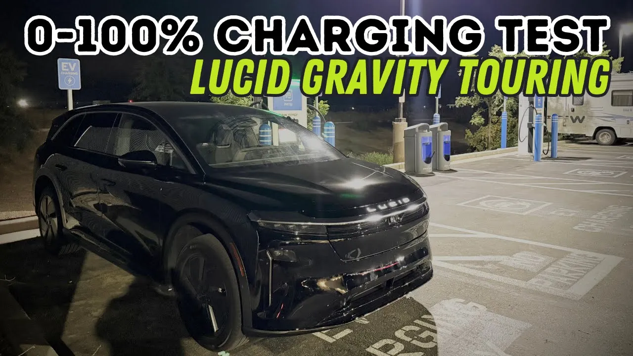Lucid Gravity Touring (89kWh) 0-100% DC Fast Charging Analysis