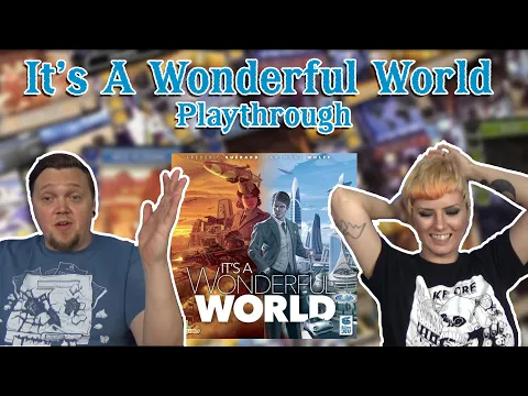It's a Wonderful World by LuckyDuckGames | 2 Player Board Games | Card Drafting | Engine Building