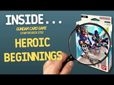 Gundam Card Game Starter Deck Heroic Beginnings ST01 | Inside with João Ricardo Ep786
