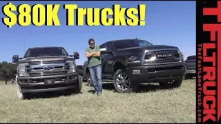 2018 Ford F250 Limited vs Ram HD 2500 Tungsten: Most Expensive Luxury Trucks Compared