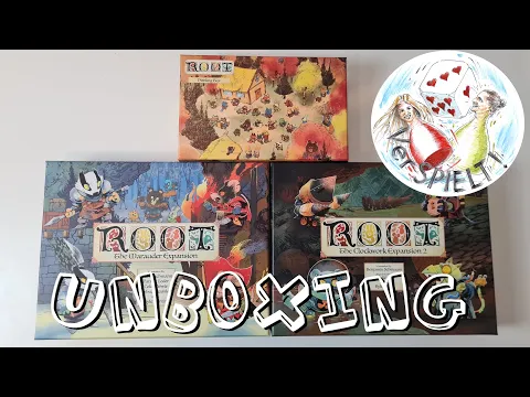 Root Marauder Erweiterung + Hirelings + Clockwork Expansion 2 Kickstarter Unboxing, Leder Games