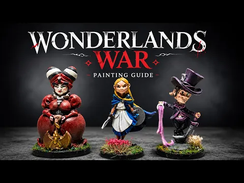 Painting Wonderland's War Miniatures | Alice, Queen of Hearts & Mad Hatter #lotusthalia #boardgame